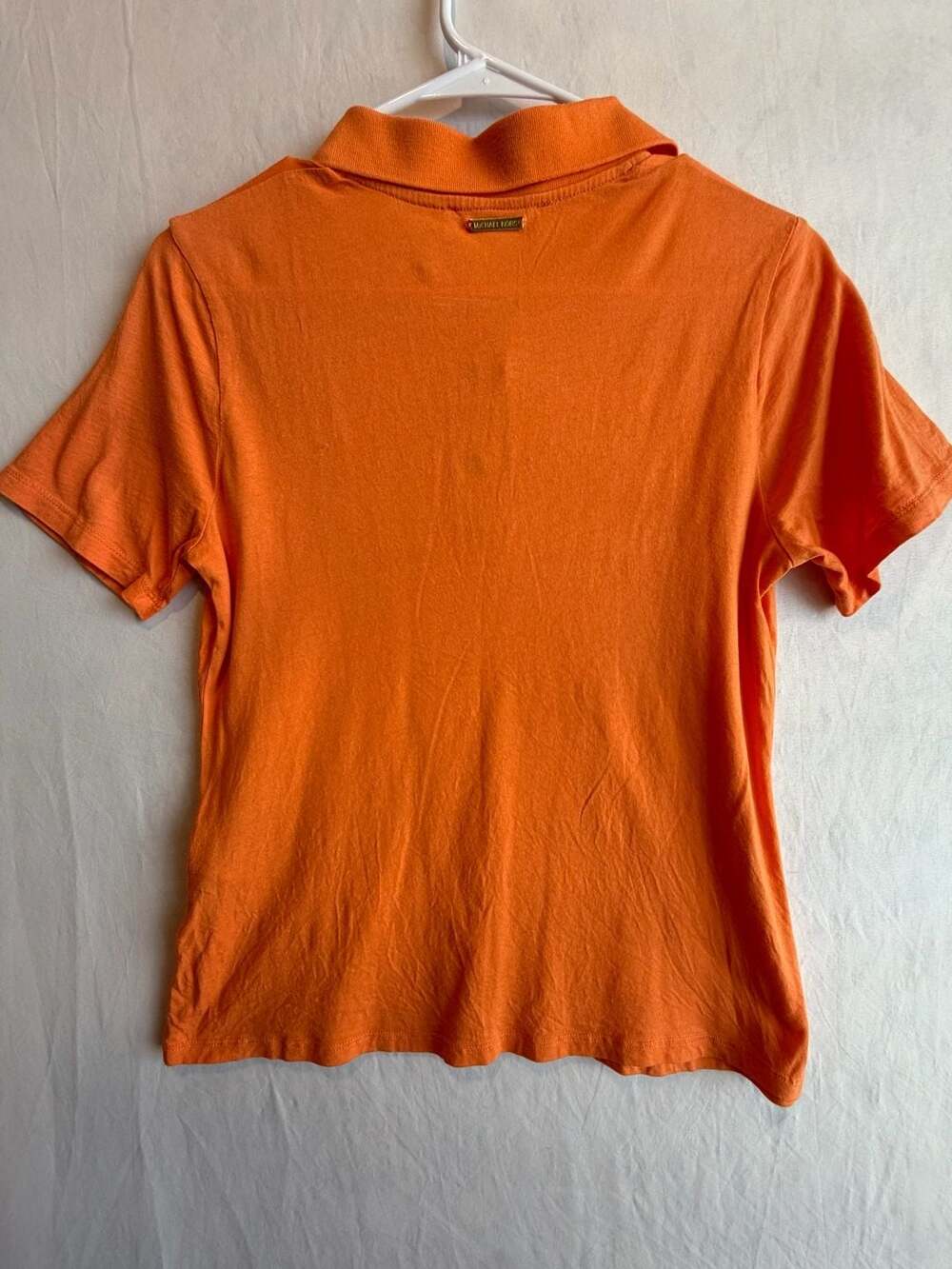 Michael Kors Women's Short Sleeve Polo Shirt Set (Navy and Orange) - Picture 6 of 13